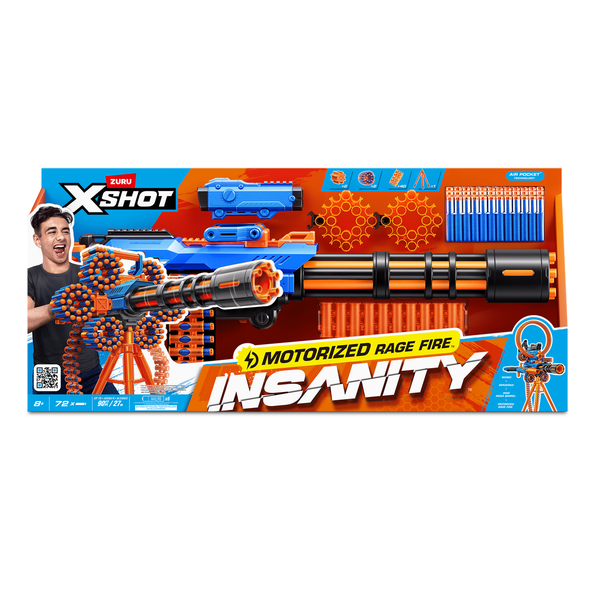 X-Shot Insanity Motorised Rage Fire Blaster