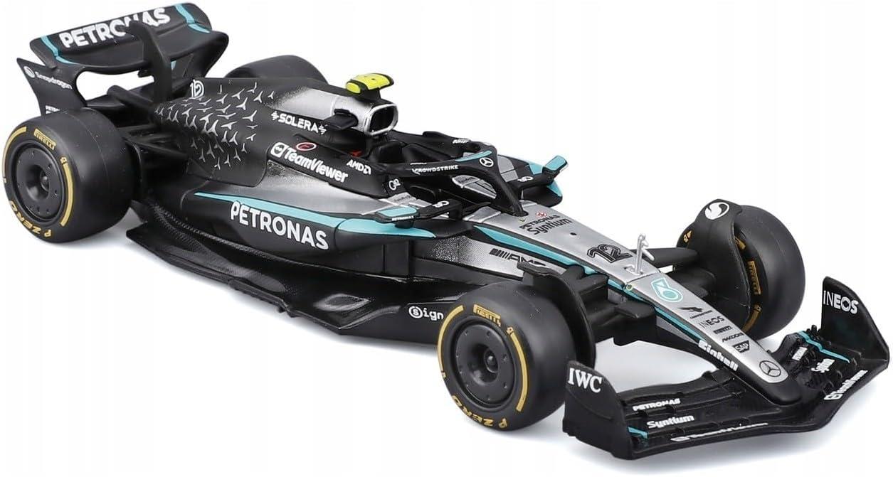 Bhurago Formula 1 1:43 Die-Cast Scale Race Car - AMG Petronas
