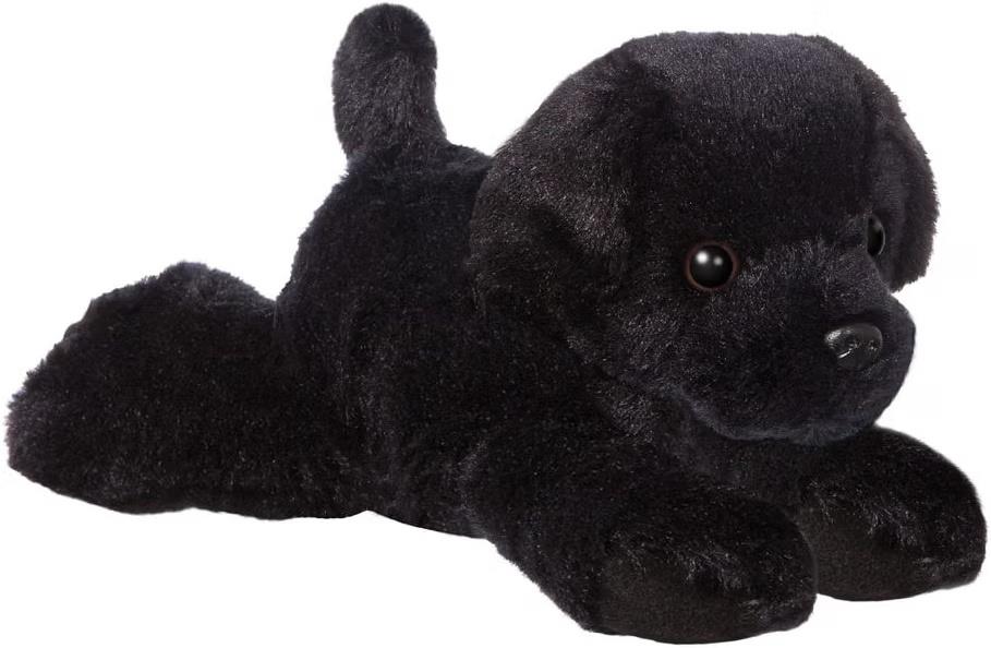 Aurora Mini Flopsies Blackie Black Labrador Dog 8 Inch Plush