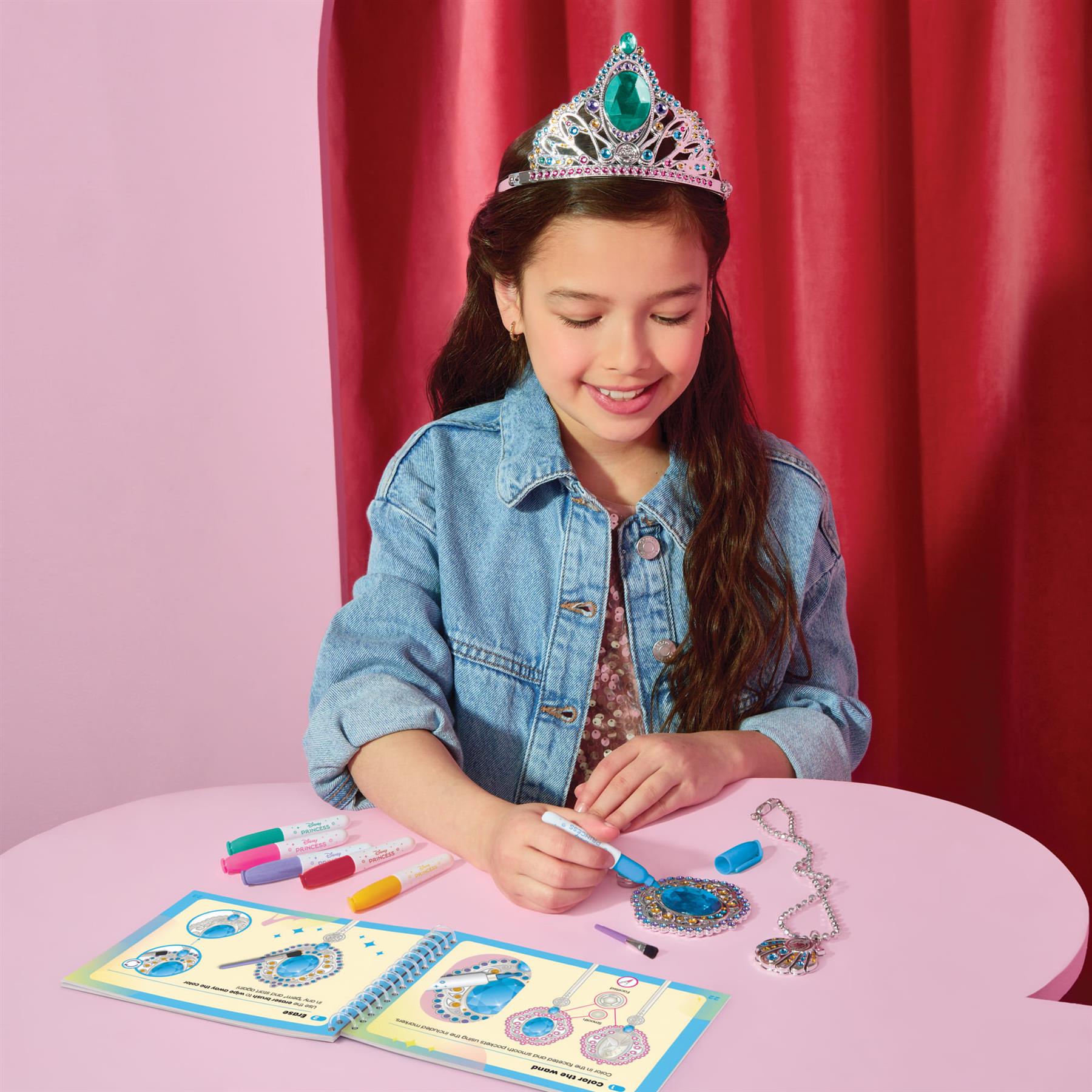 Make It Real Disney Princess Doodle Gems Activity Book & Royal Accessories