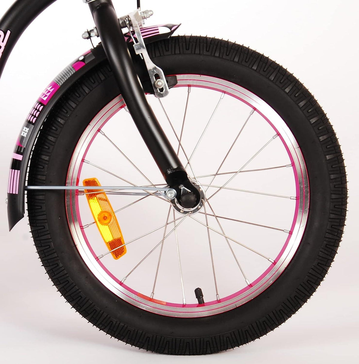 Volare Miracle Cruiser 16-Inch Girl's Bike - Matte Black