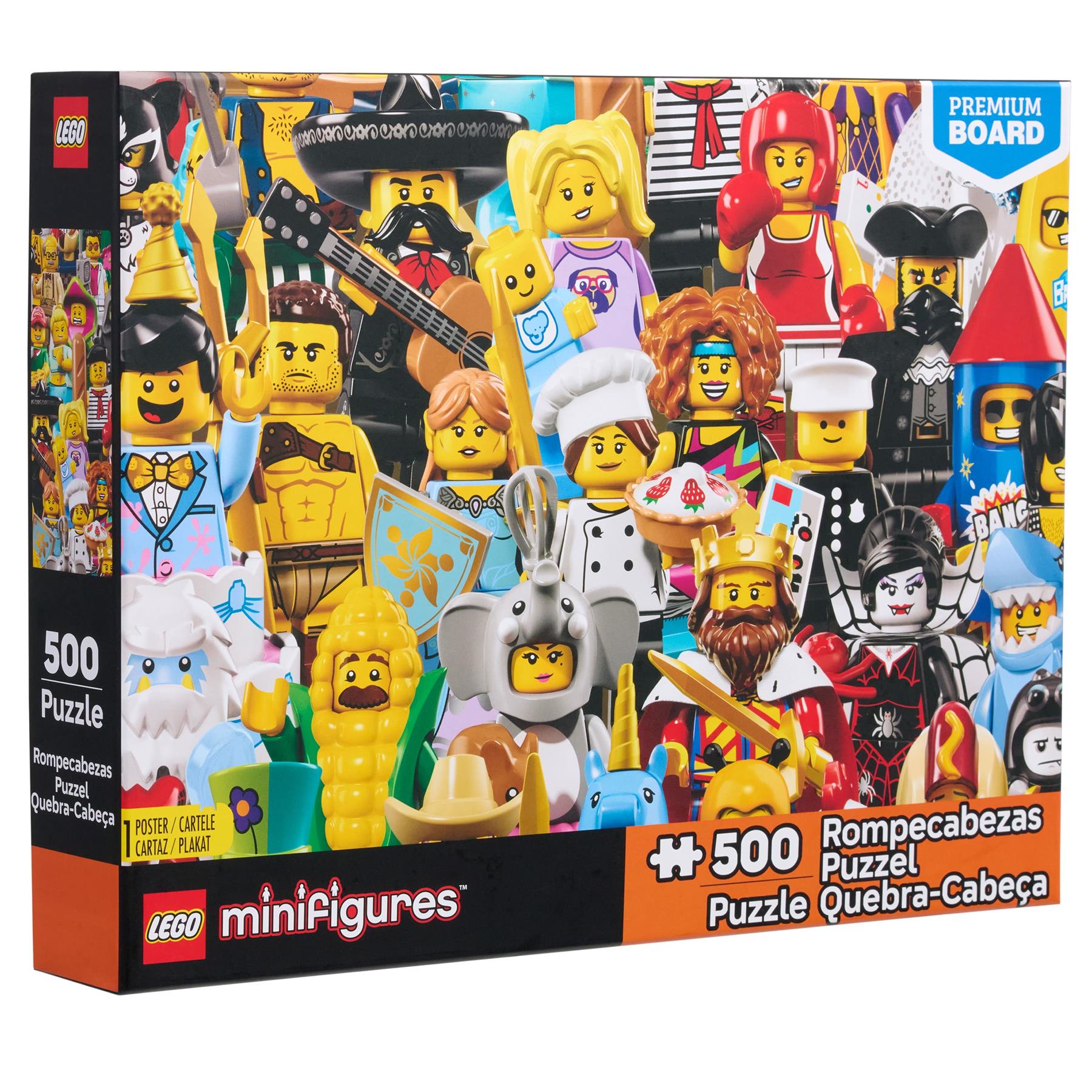 LEGO Minifigures 500-Piece Assorted Collage Jigsaw Puzzle