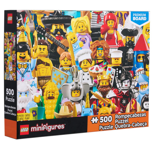 LEGO Minifigures 500-Piece Assorted Collage Jigsaw Puzzle