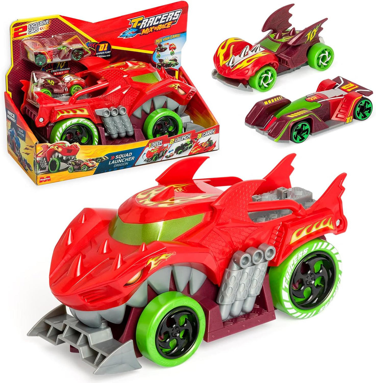 T-Racers Mix 'n Race Squad Launcher - Dragon