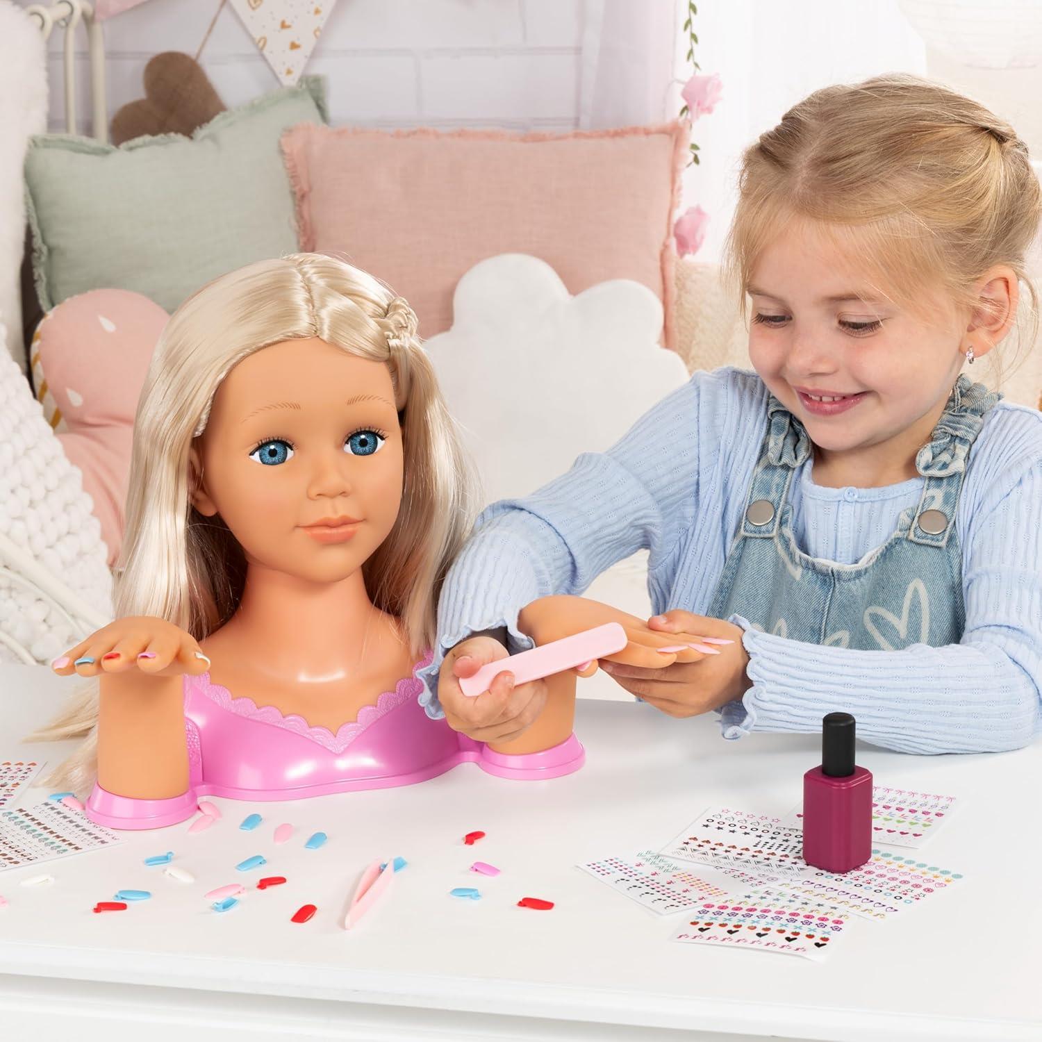 Bayer Design Charlene Magic Nails Hairdressing & Makeup Head