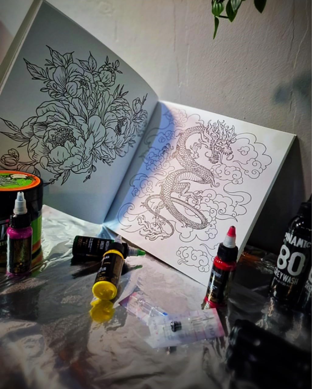 Tattoo Colouring Book