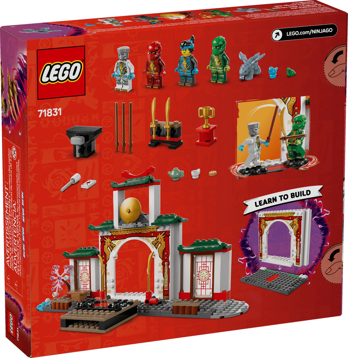 LEGO NINJAGO Ninja Spinjitzu Temple with Toy Dragon 71831