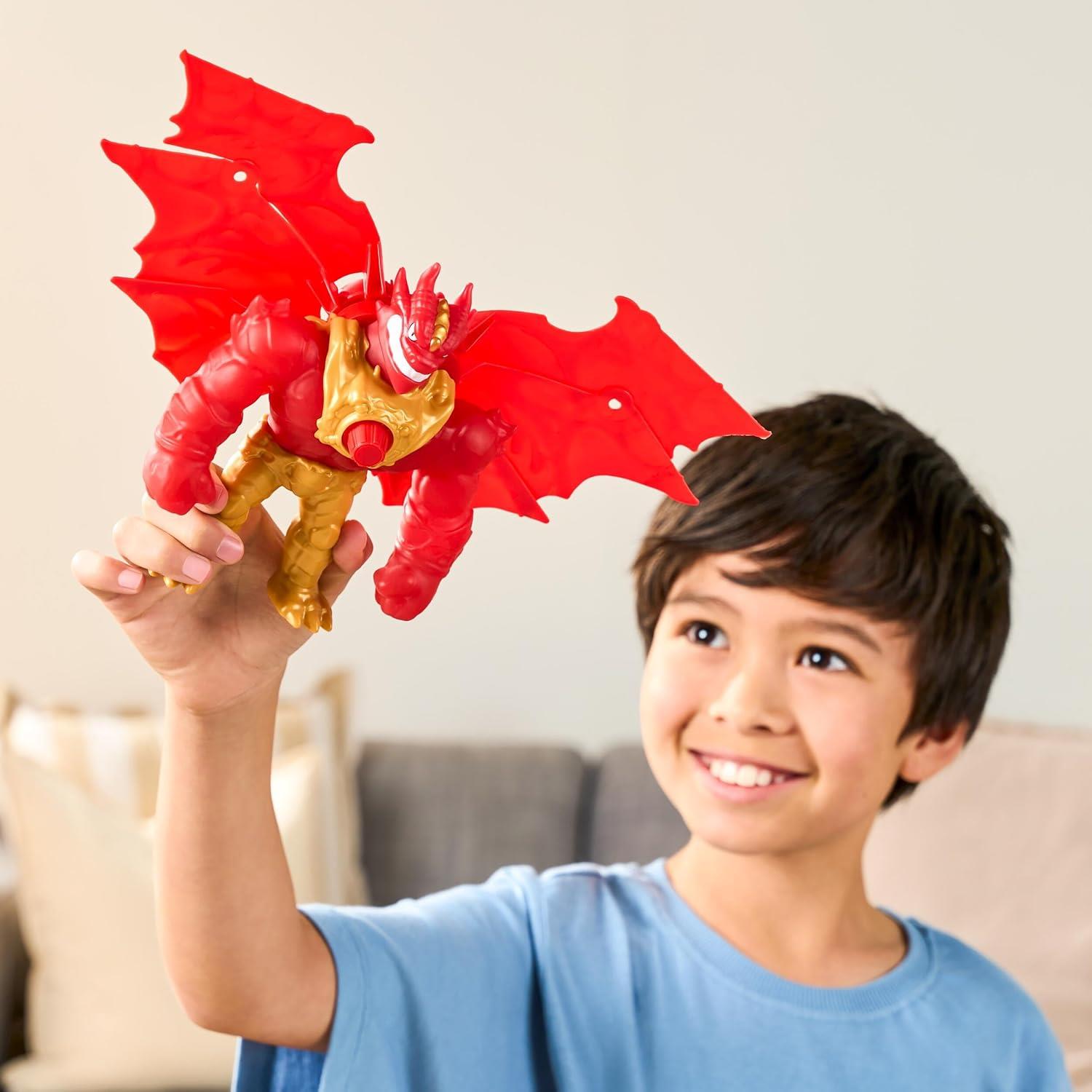 Goo Jit Zu Battlewing 8.5-Inch Stretchy Action Figure - Blazagon