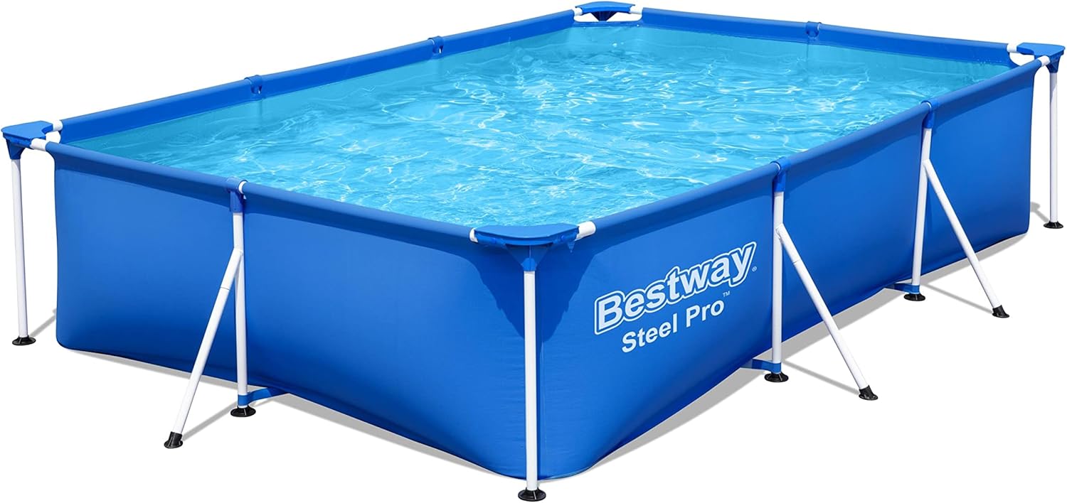 Bestway Steel Pro 9ft x 6ft Rectangular Pool with Filter Pump