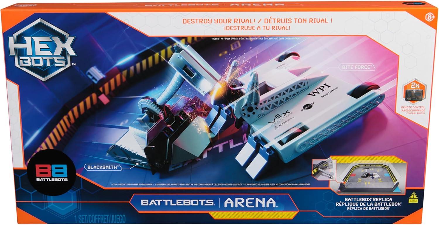 Hexbots BattleBots Arena Bite Force & Blacksmith RC Robot Set