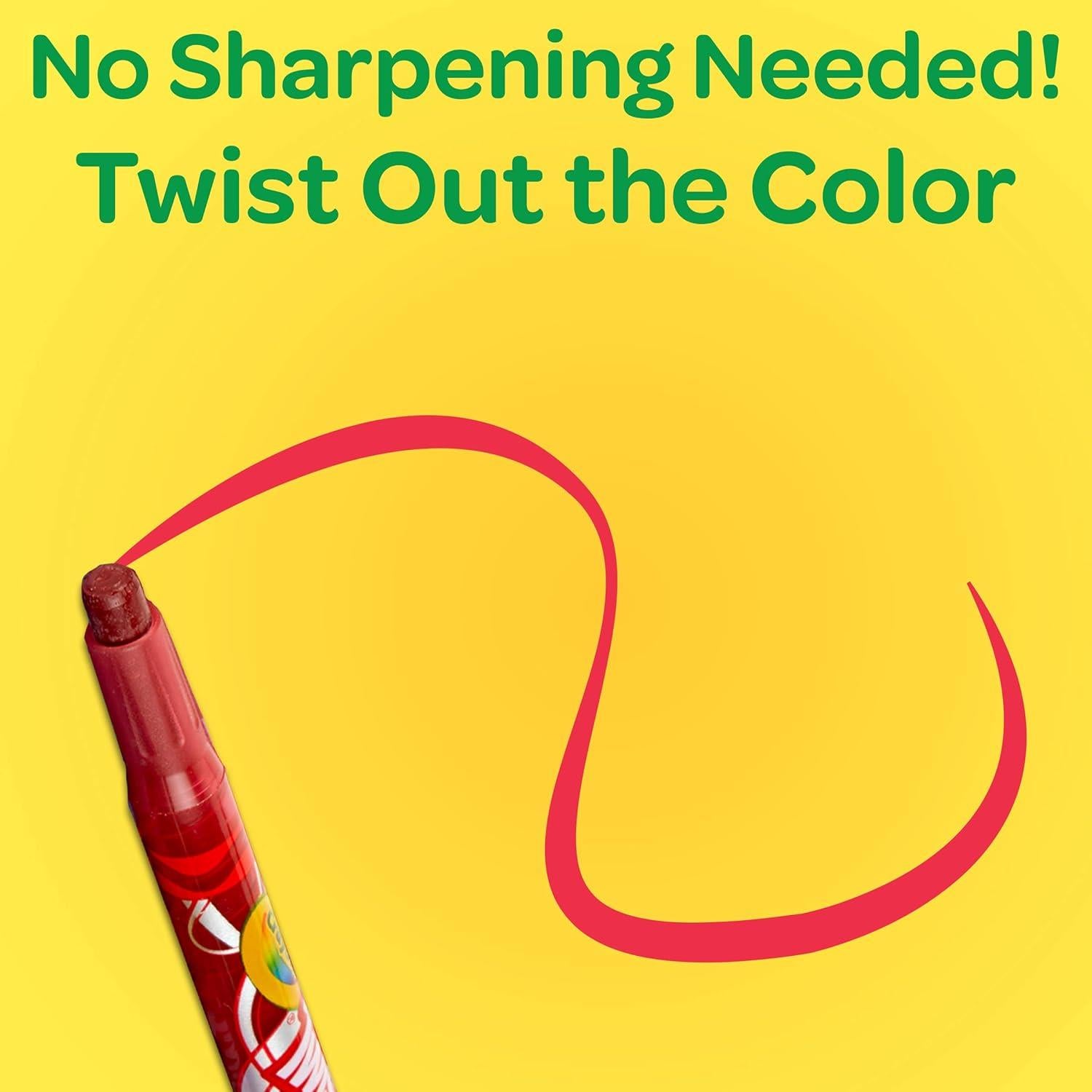 Crayola Twistables Pack of 12 Colouring Crayons