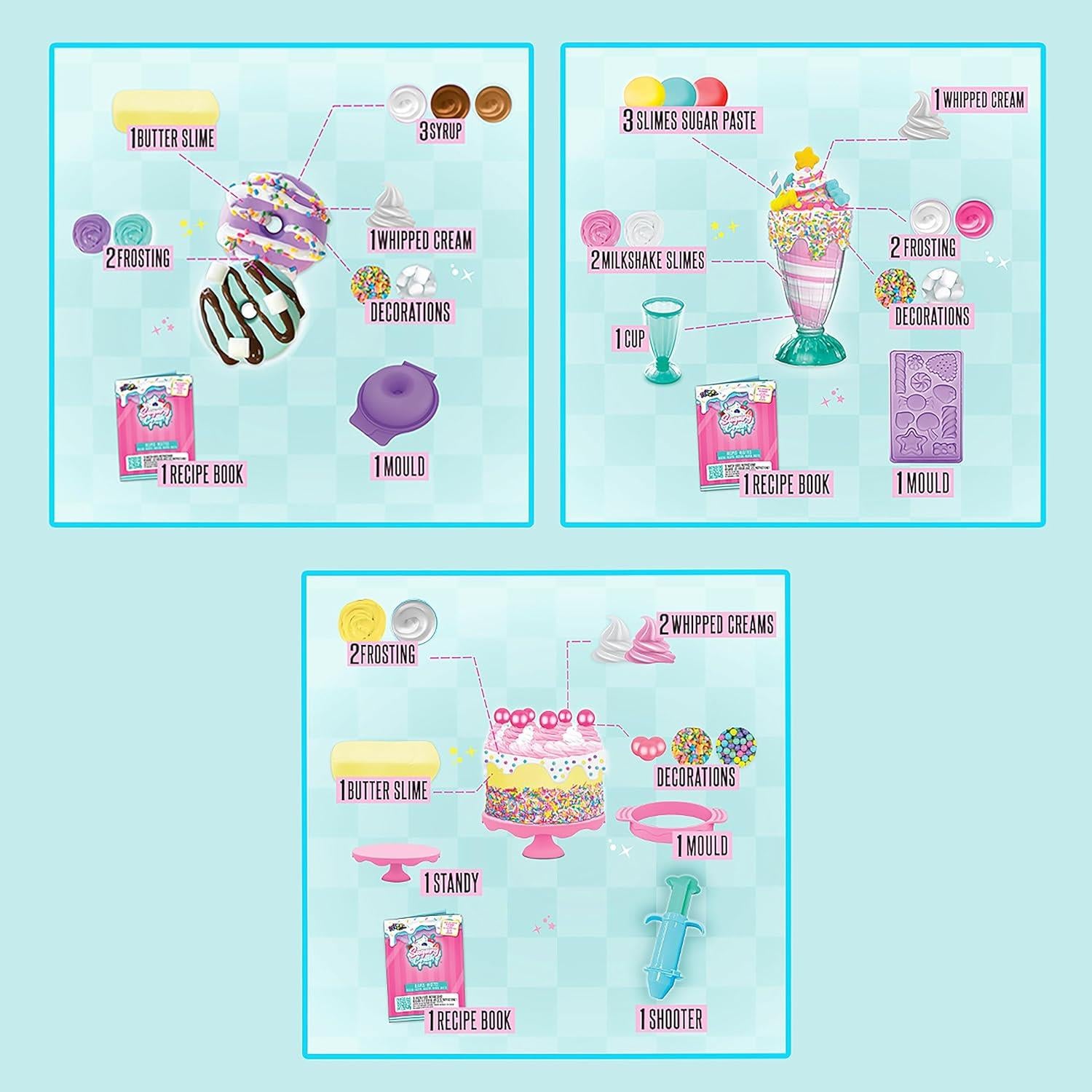 Sugary Crush Mini Donut, Birthday Cake, Milkshake Assortment