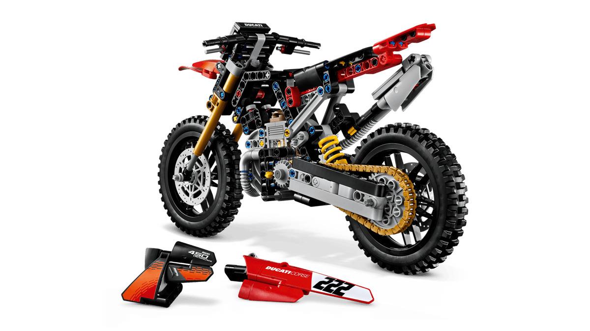 LEGO Technic Ducati Desmo450 MX Factory Motorcycle 42238