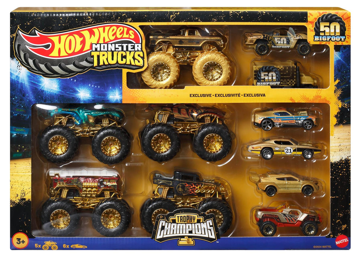 Hot Wheels Monster Trucks Trophy Champions Collection