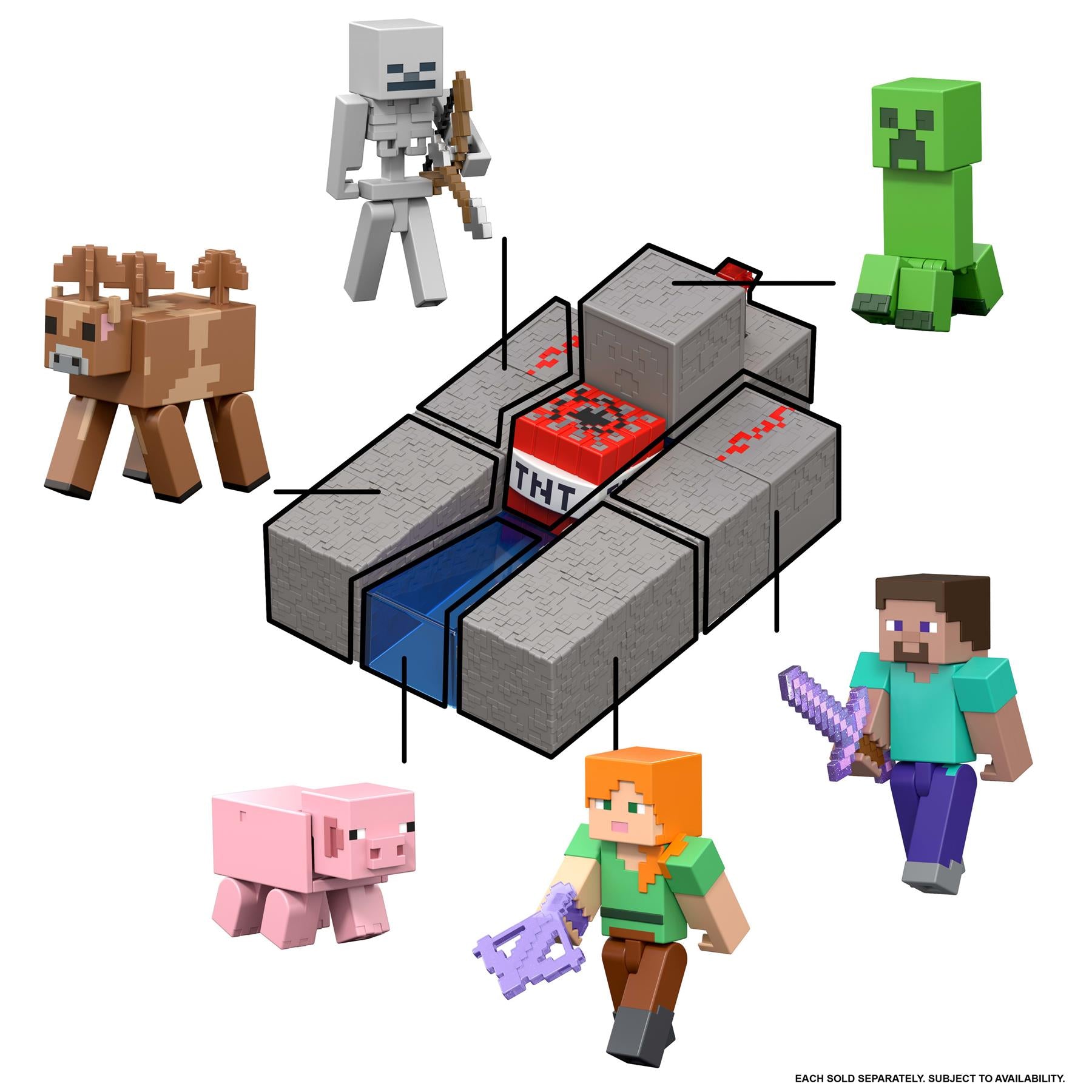 Minecraft 3.25 Inch Action Figure - Pig