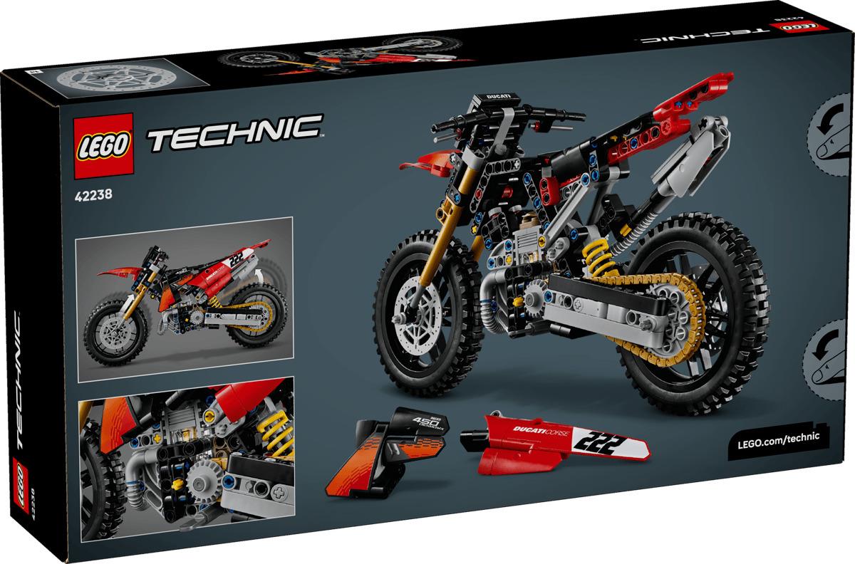 LEGO Technic Ducati Desmo450 MX Factory Motorcycle 42238