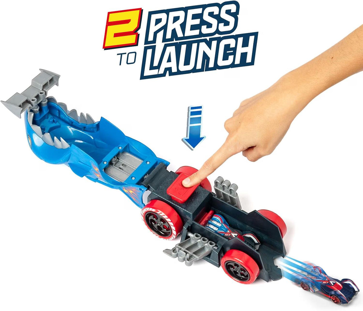 T-Racers Mix 'n Race Squad Launcher -  Shark