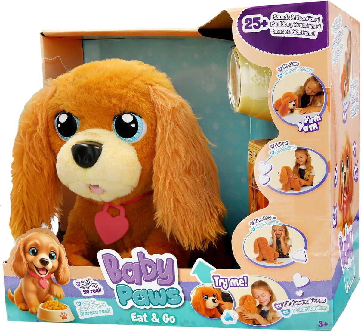 Baby Paws Eat & Go Interactive Plush Puppy