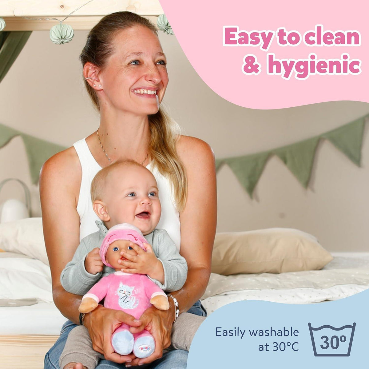 BABY born for Babies Sleepy 30cm Doll - Pink