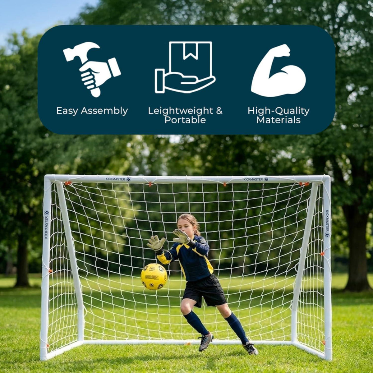 Kickmaster 6ft Garden Football Goalpost