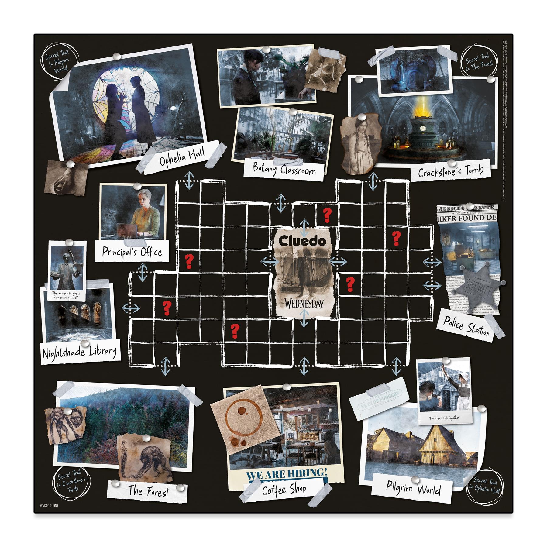 Wednesday Cluedo Classic Board Game