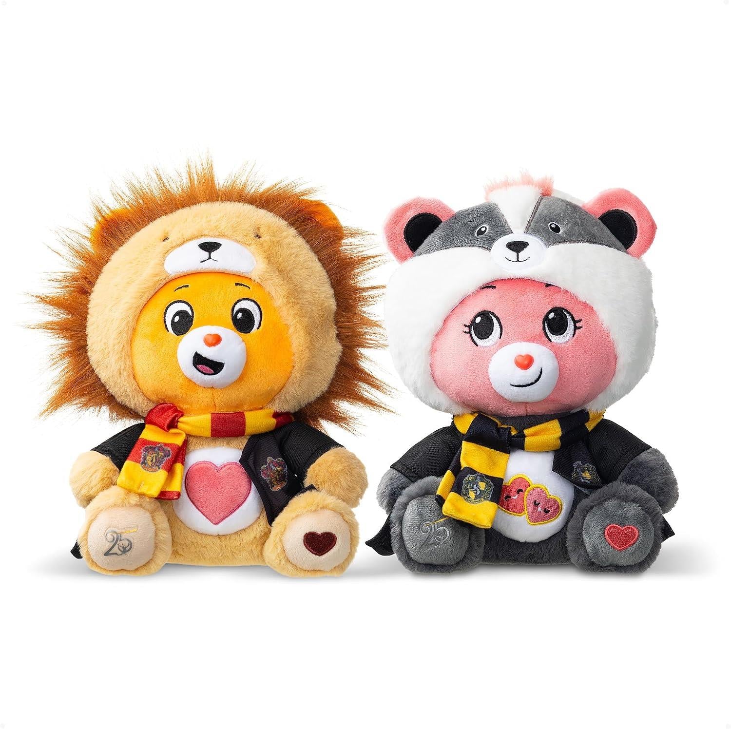 Care Bears x Harry Potter Gryffindor & Hufflepuff 2-Pack Plush Boxed Set 30cm