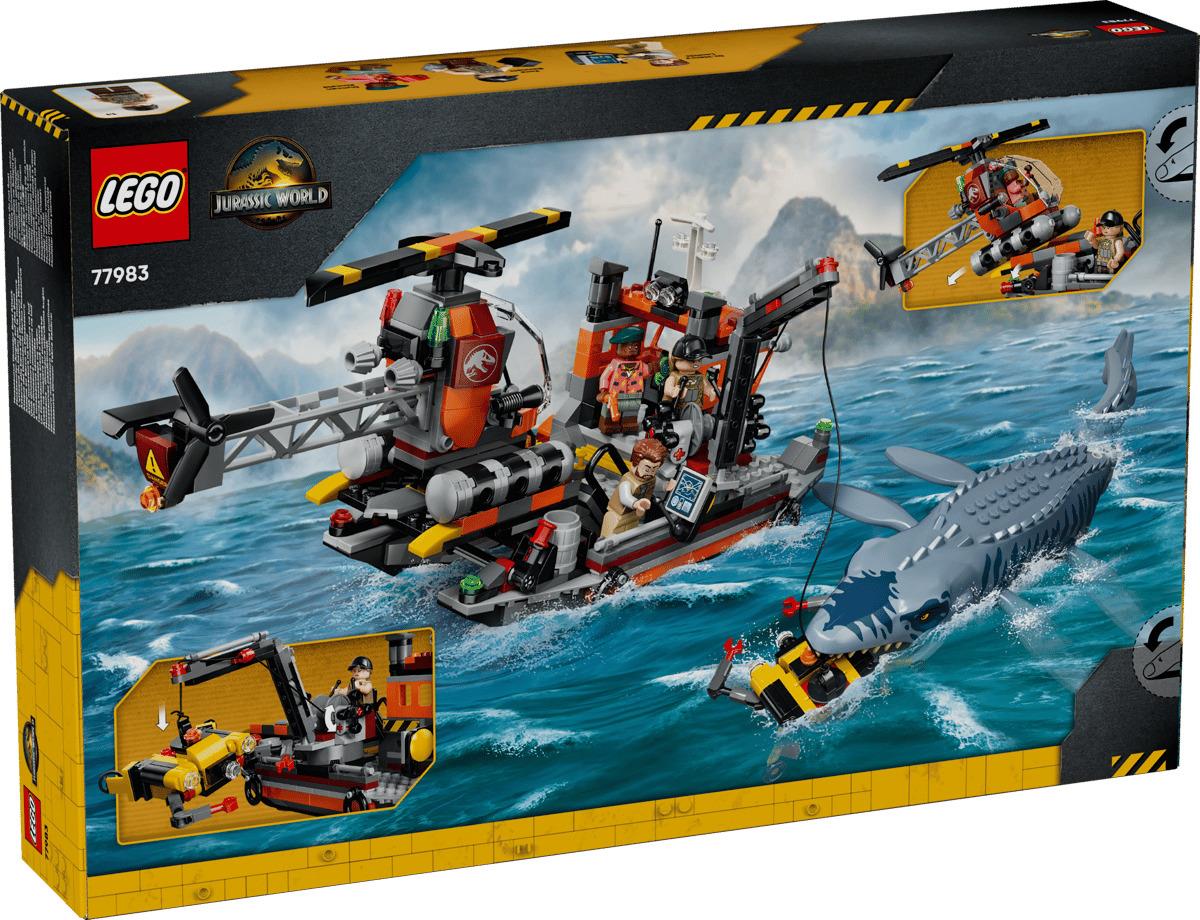 LEGO Jurassic World Mosasaurus Dinosaur Boat Attack 77983