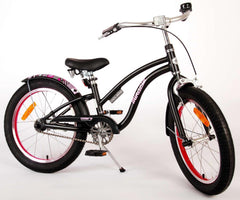 Volare Miracle Cruiser 18-Inch Girl's Bike - Matte Black