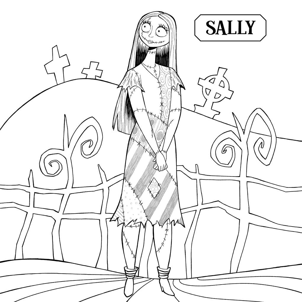 Disney Tim Burton's The Nightmare Before Christmas Colouring Book