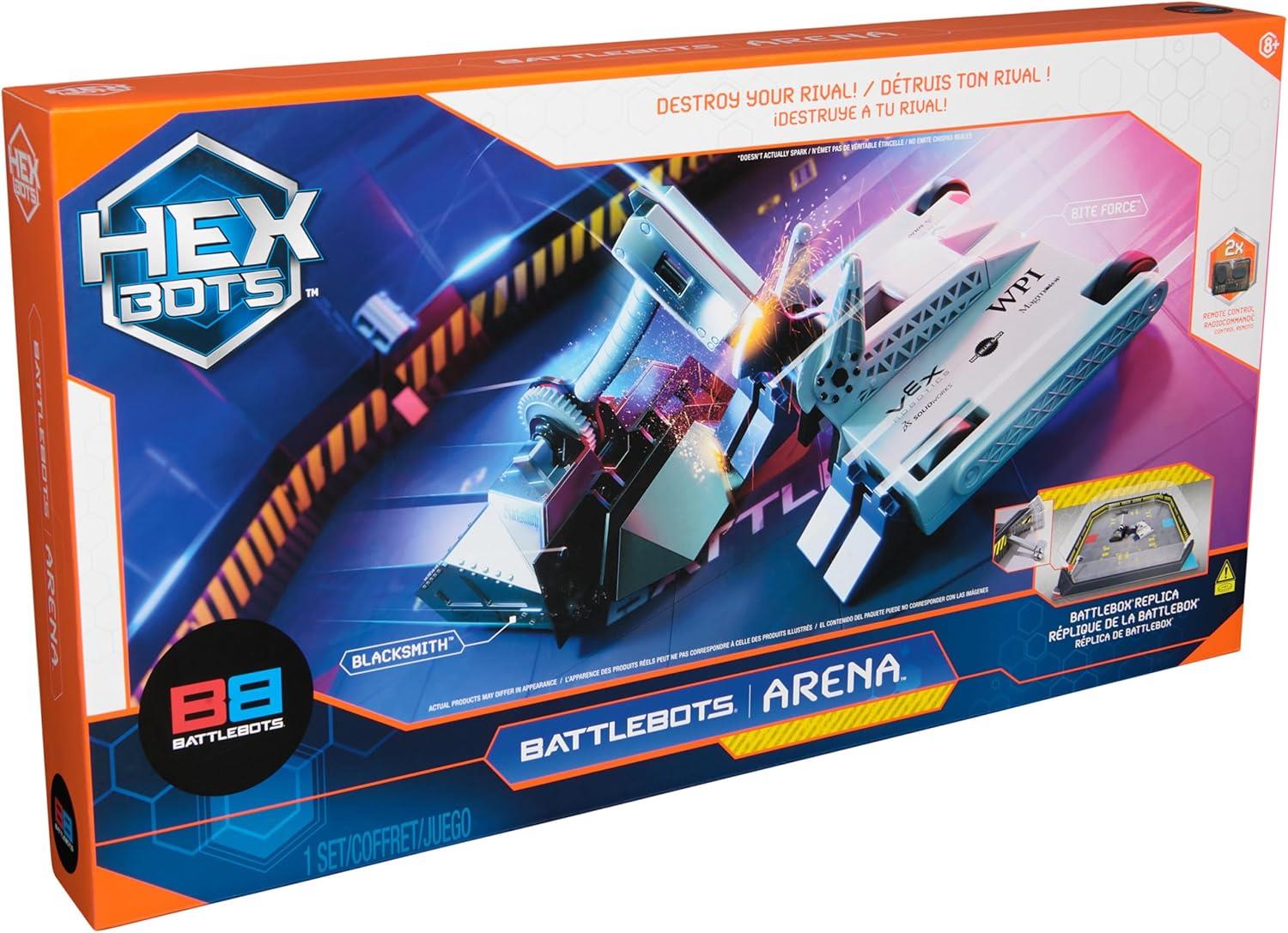 Hexbots BattleBots Arena Bite Force & Blacksmith RC Robot Set