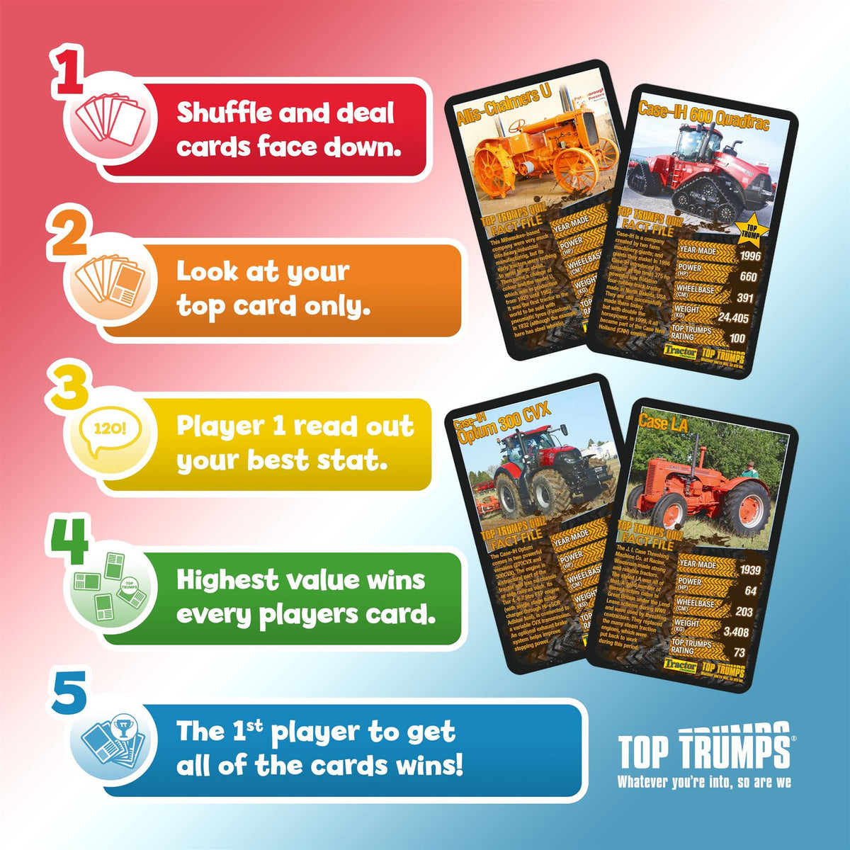 Top Trumps Tractors Card Game