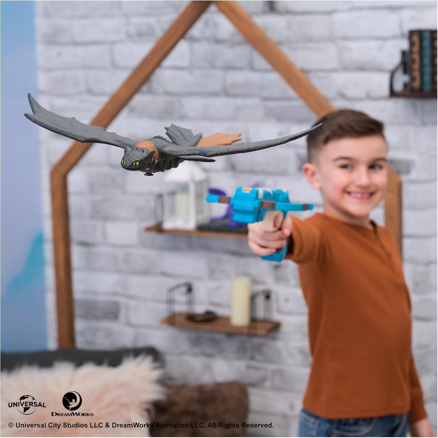 How to Train Your Dragon Toothless Crossbow Launch Flying Stunt Glider