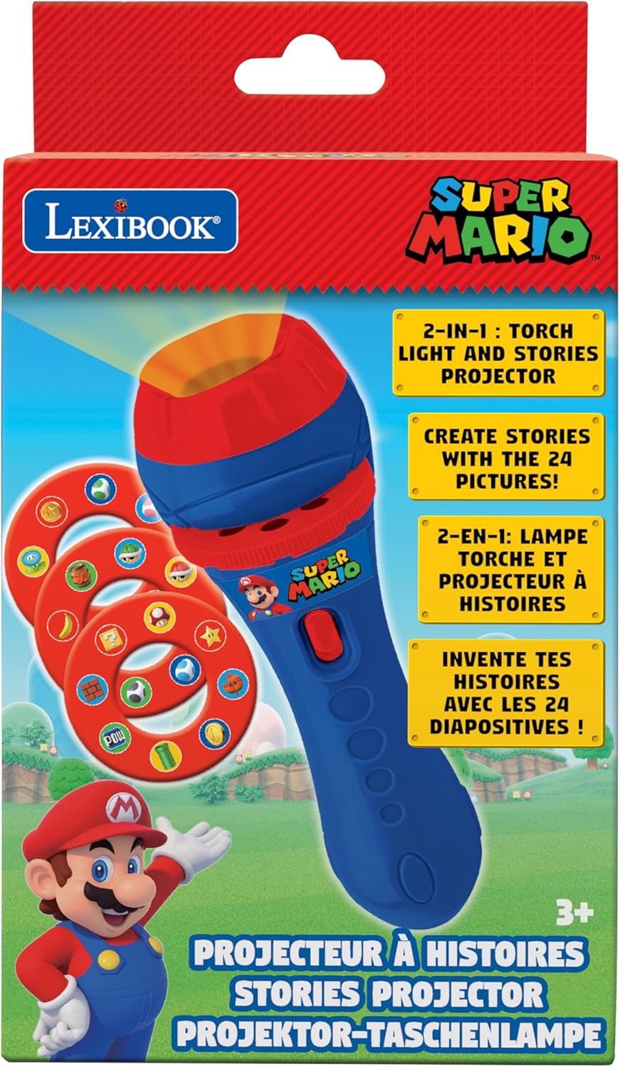 Super Mario 2-in-1 Torch Light & Stories Projector