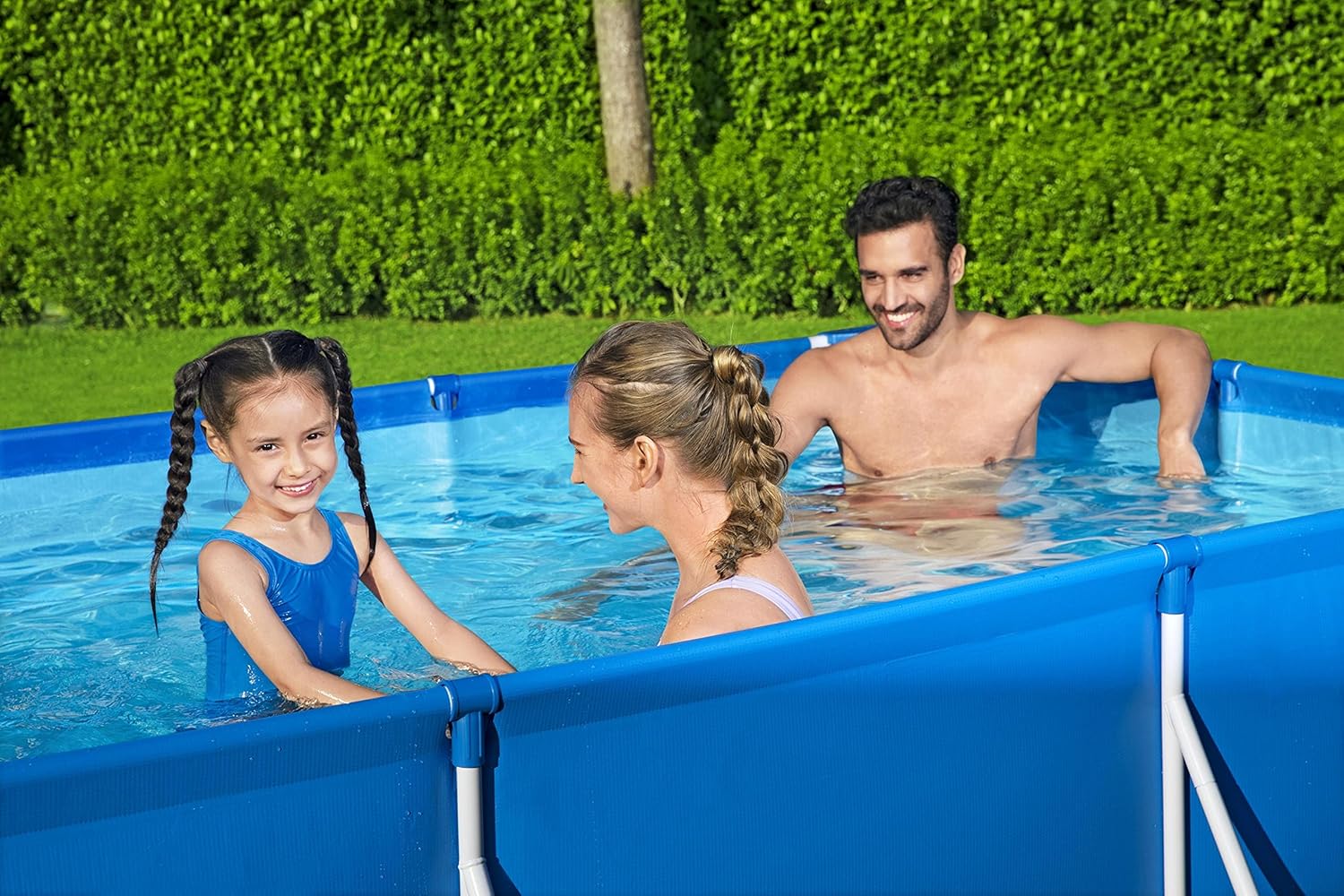 Bestway Steel Pro 9ft x 6ft Rectangular Pool with Filter Pump