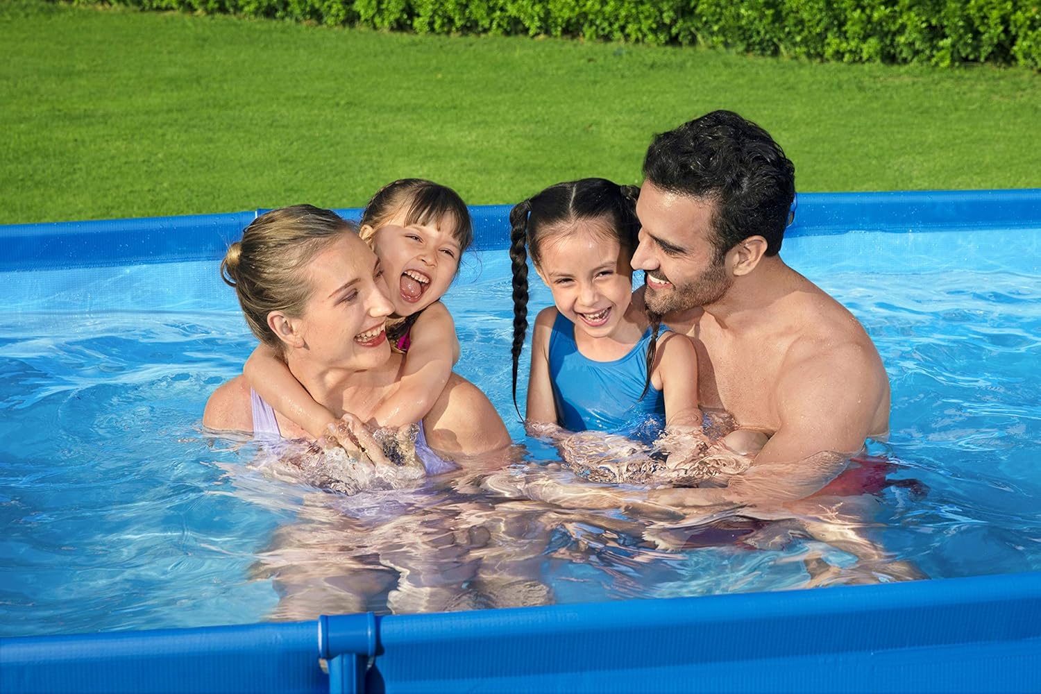 Bestway Steel Pro 9ft x 6ft Rectangular Pool with Filter Pump