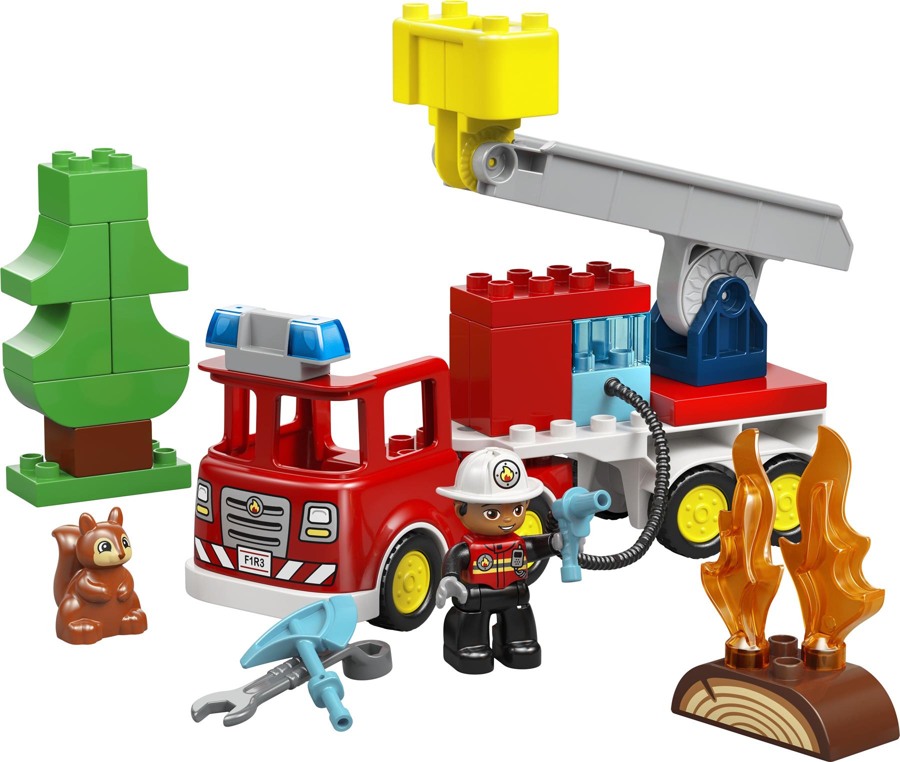 LEGO Duplo Fire Truck with Hose and Firefighter 10473