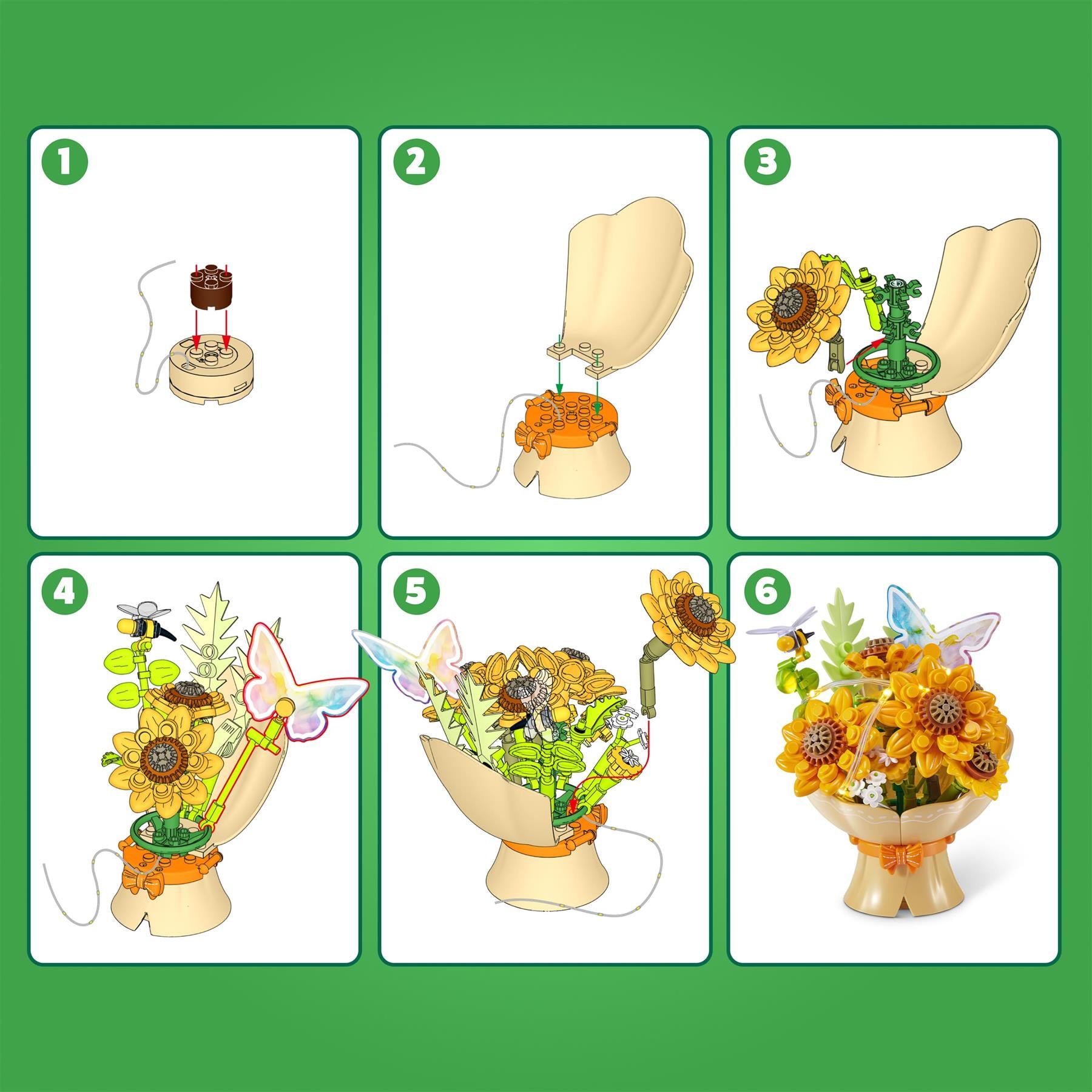 Zuru Max Premium Building Bricks - Led Bouquets