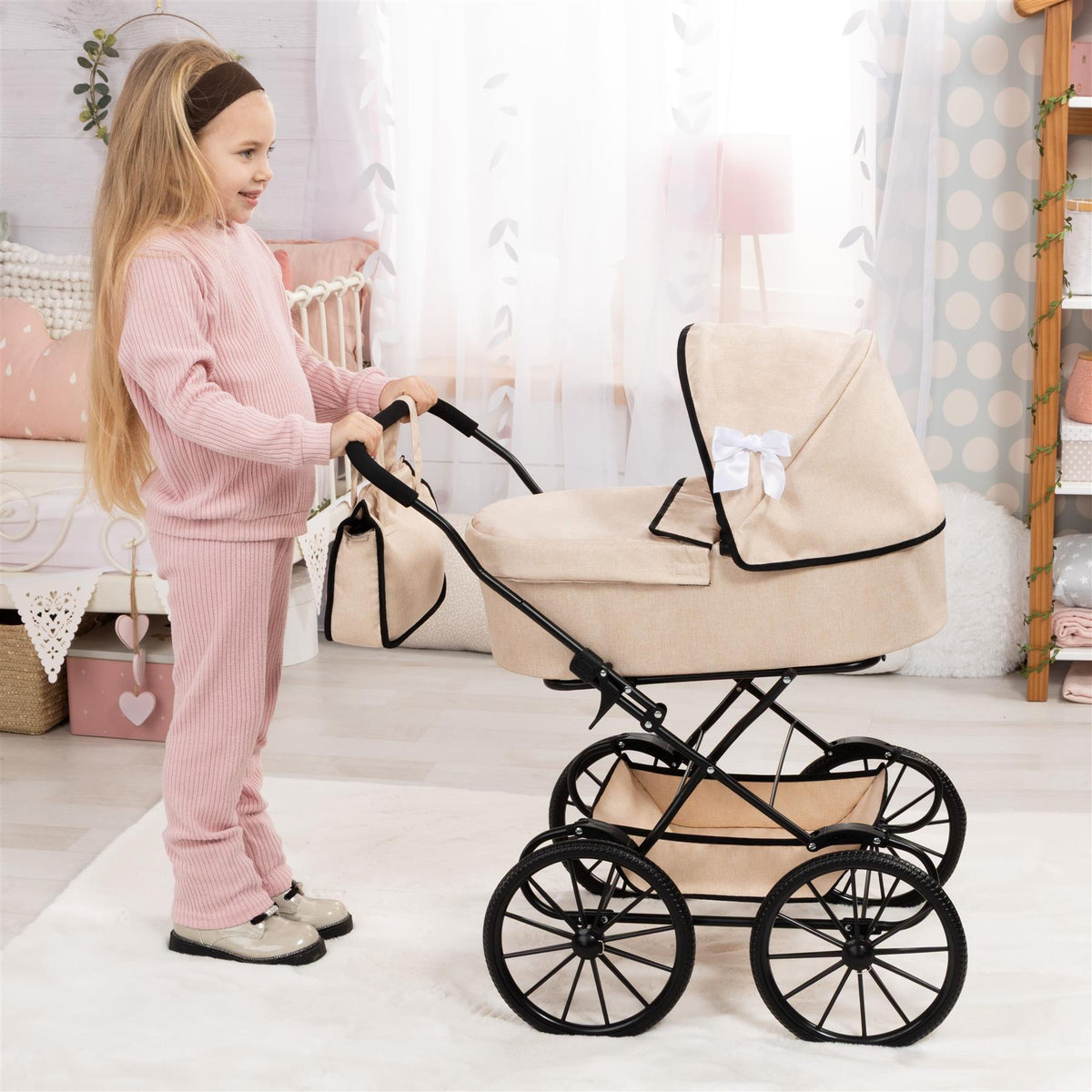 Bayer Doll Pram - Classic Beige