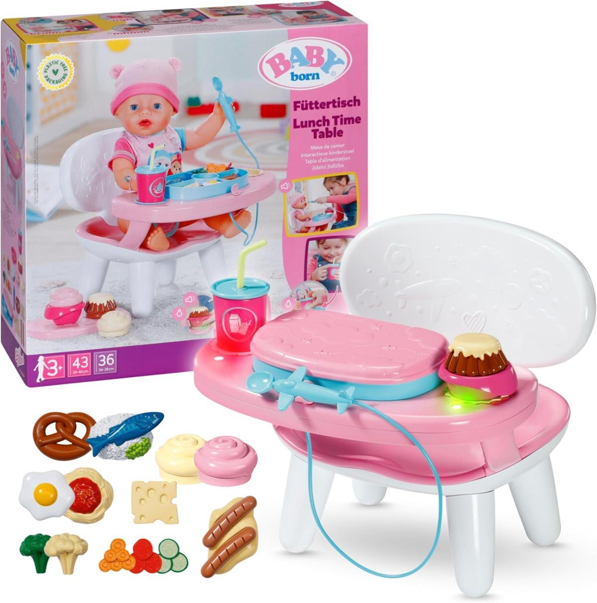 BABY born Lunch Time Table with Lights & Sounds