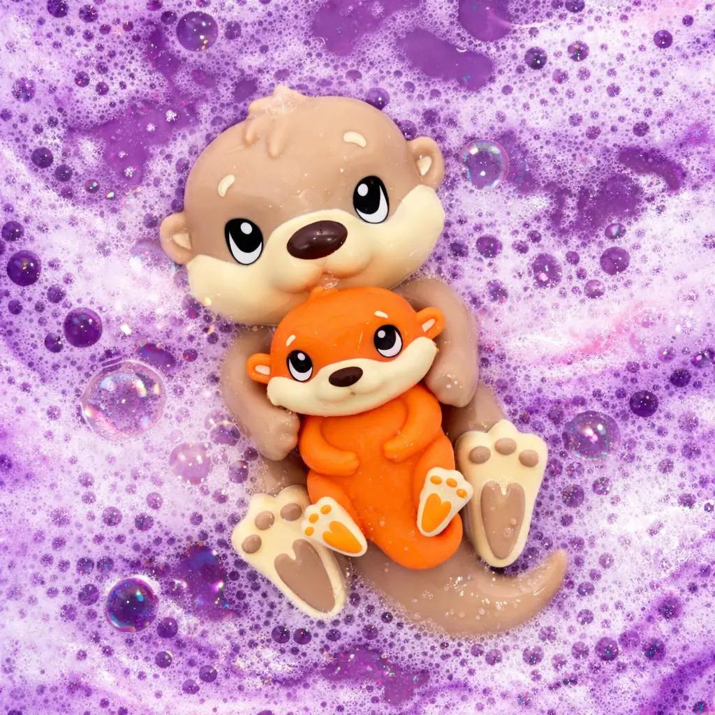 Zimpli Kids Baff Buddies Mama & Baby Otter Floating Bath Toy