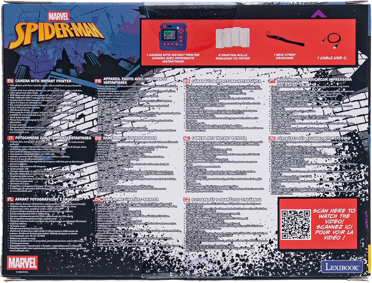 Marvel SpiderMan Starcam Print Camera