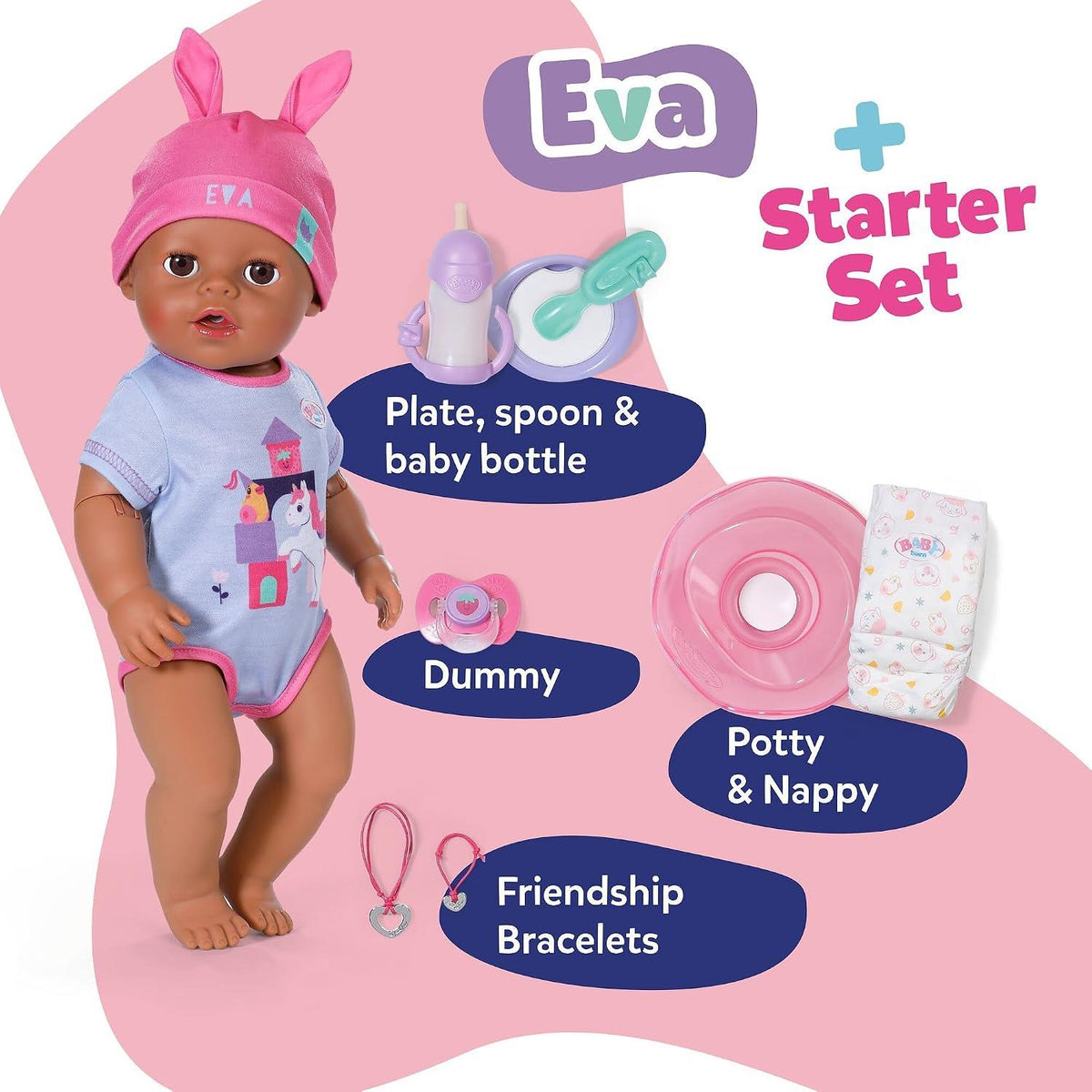 BABY born Click and Play 43cm Doll - Eva