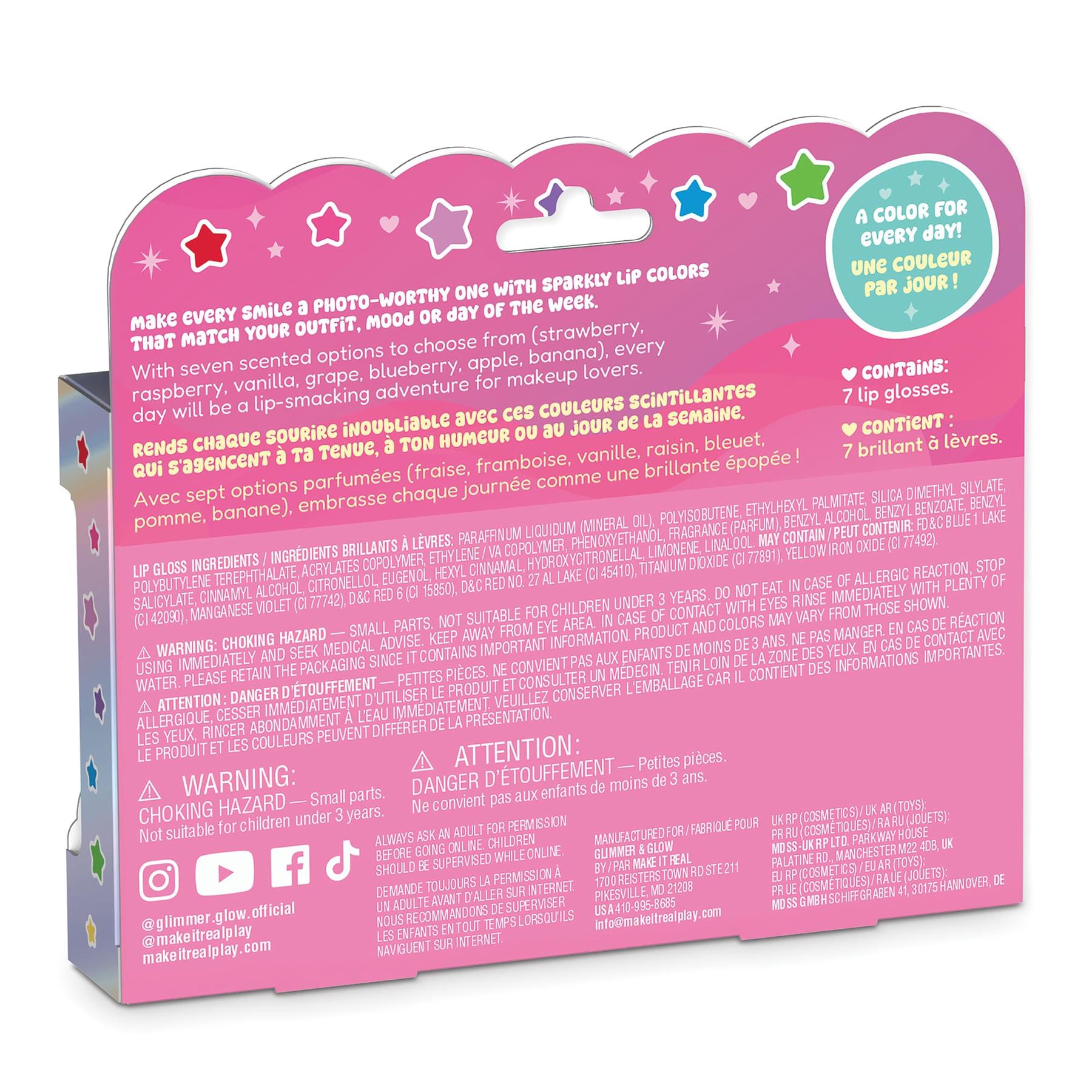 Make It Real Glimmer & Glow 7 Days Glitter Lip Gloss