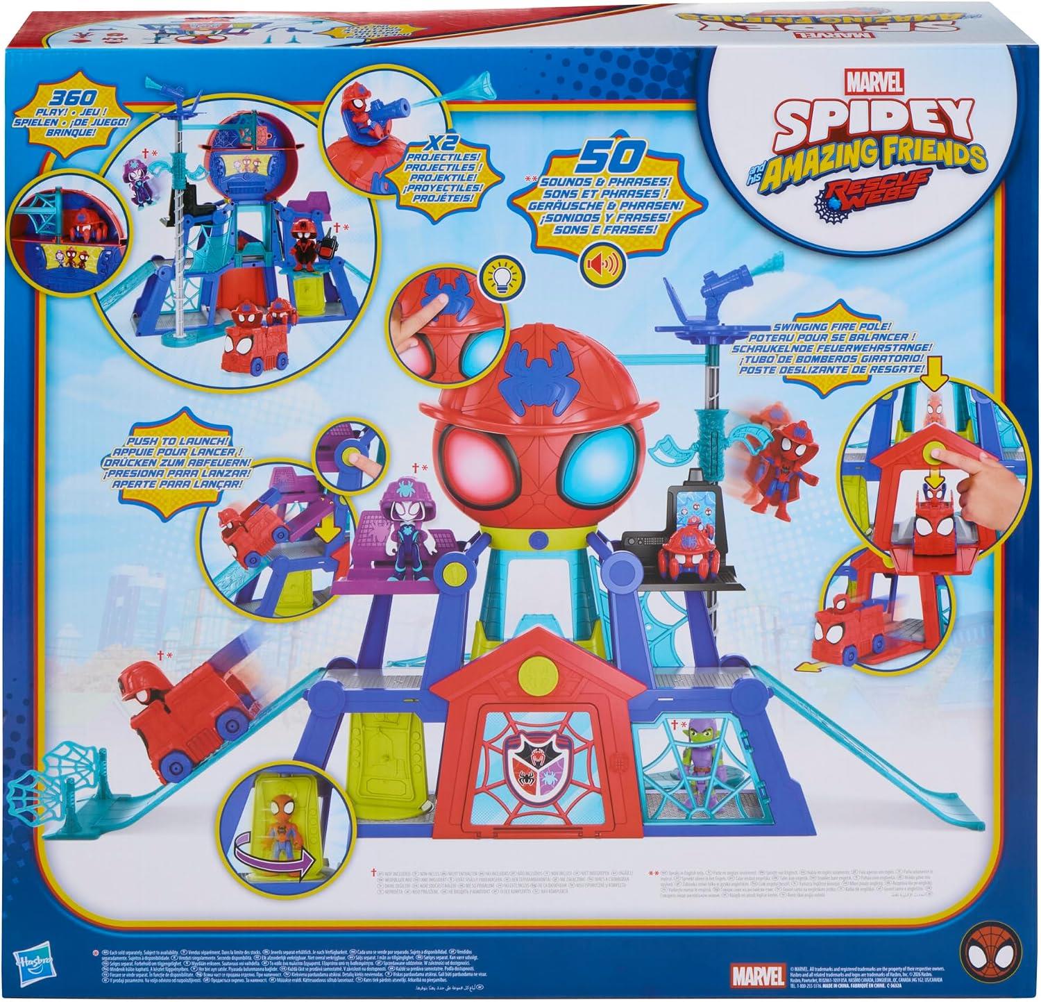 Marvel Spidey and his Amazing Friends Rescue-Webs Web-Quarters Playset