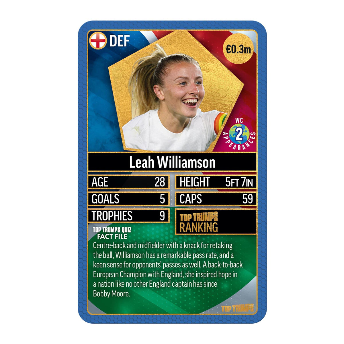 Top Trumps World Football Stars Top 200 Card Game – Chrome Blue Pack