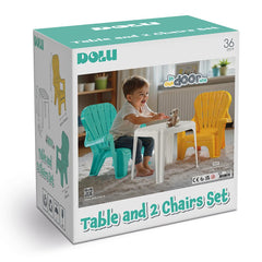 Dolu Table and 2 Chairs Set