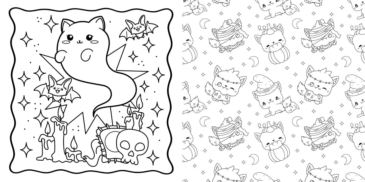 Cute & Creepy Colouring Book