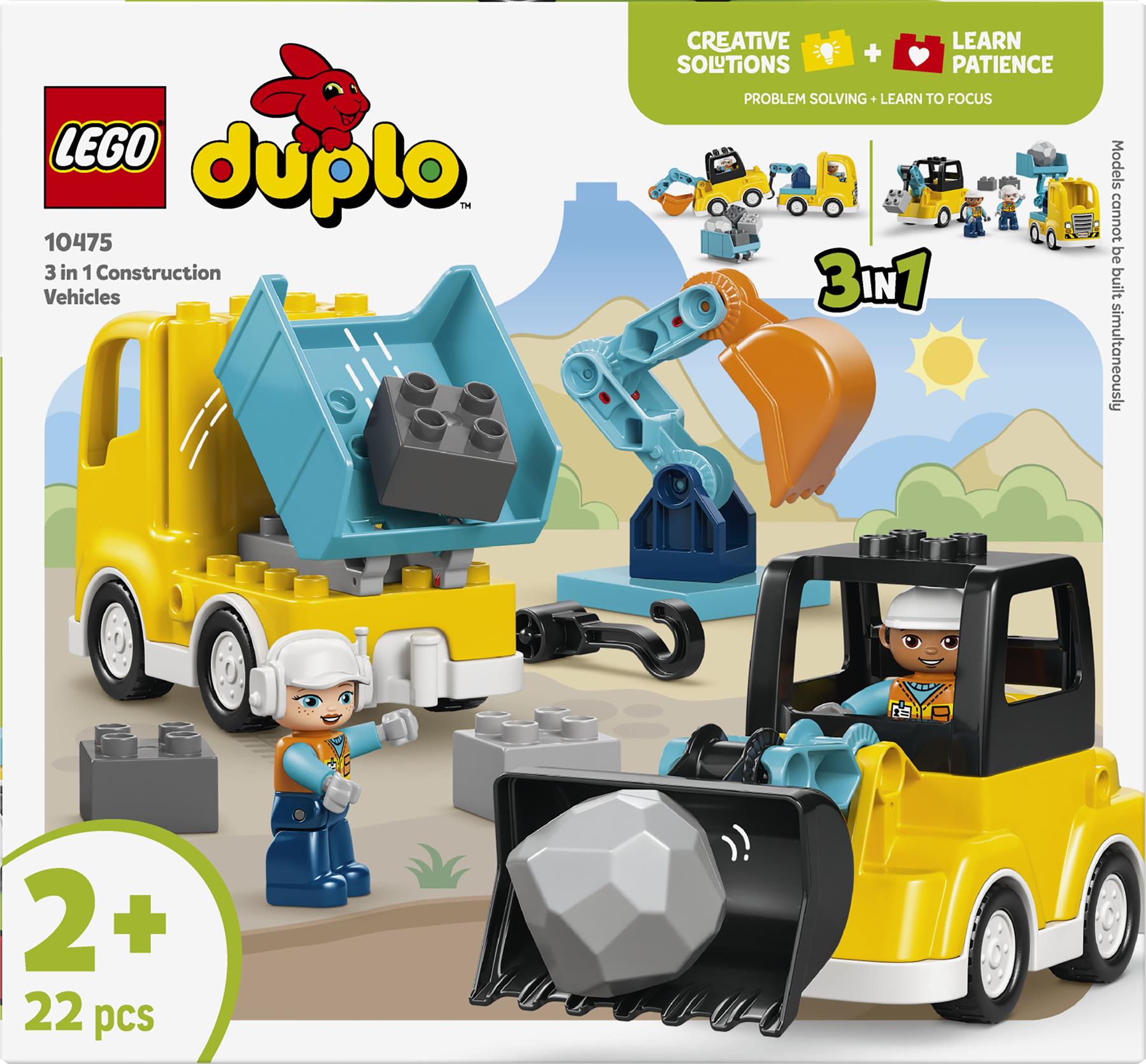 LEGO Duplo 3 in 1 Construction Vehicles 10475