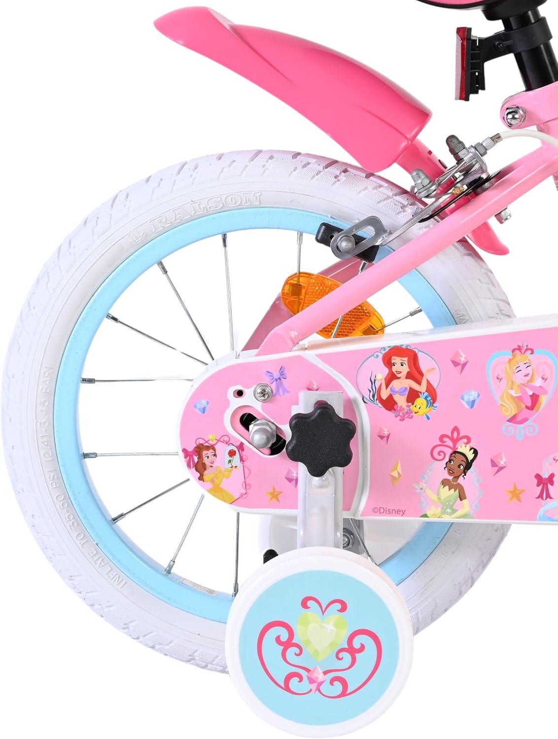 Disney Princess Children's 14 inch Two Hand Brake Bike - Pink