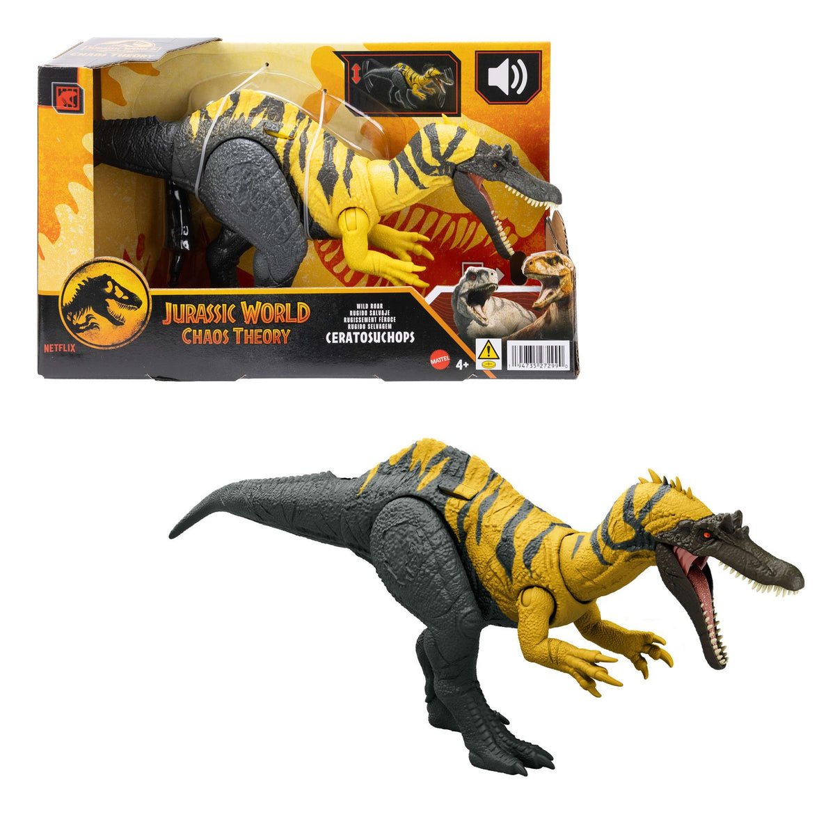 Jurassic World Chaos Theory Wild Roar - Ceratosuchops